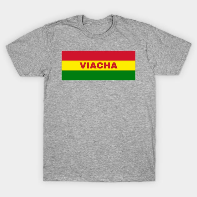 Viacha City in Bolivian Flag Colors T-Shirt by aybe7elf